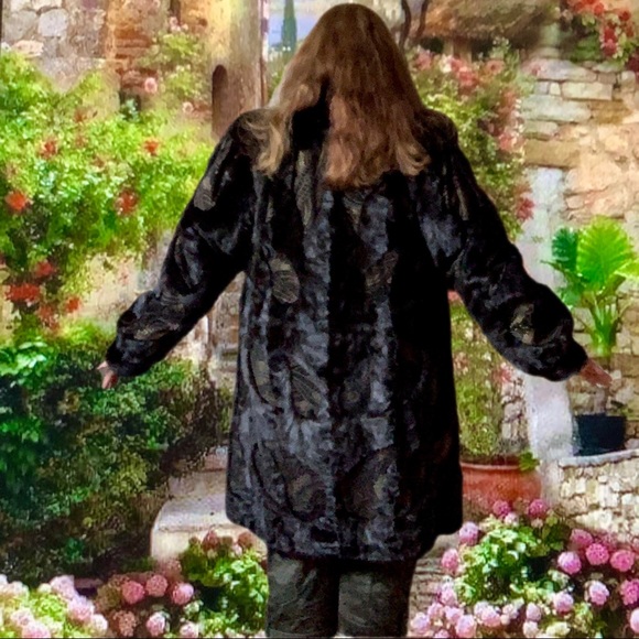 2X Mink Fur Parka Coat Quilted Liner 50”Bust😍EXCL - Picture 7 of 14